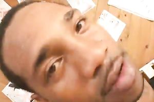 Sensual sweetheart receives cum in face hole after hawt interracial sex