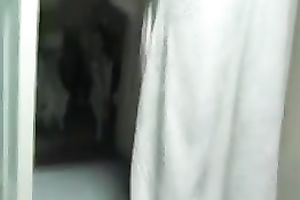 UK wicked short haired unsightly dirty slut wife positions after the shower