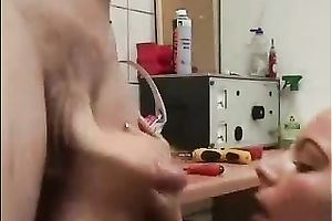 Blonde housewife gives me priceless oral-stimulation in homemade sex movie