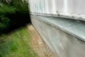 Very quick oral sex by this lascivious blonde for some money