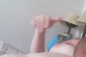 Closeup view of my chunky big beautiful woman bitch's furry fur pie in bedroom
