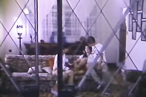 Brunette naughty amateur wife is fed with a dick and creampied