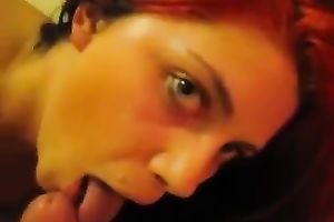 Fiercely sexy honey engulfing my large pecker like thirsty hooker