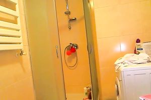 This hawt legal age teenager likes to use shower head during her solo sessions