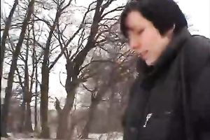 Hairy twat euro older acquires pickuped oudoors and undresses