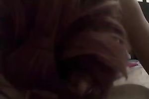 Pretty dyed haired perverted gal gives me a indeed amazing blow job