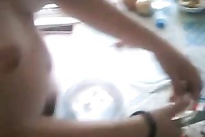 My perverted fetish offilming my hot milf white women at home in nature's garb