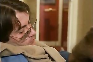 Light haired dumpy slut gives astonishing blow job to her freaky paramour