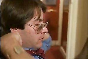 Light haired dumpy slut gives astonishing blow job to her freaky paramour