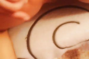 Feisty pigtailed usual looking dark brown bitch sucked my ally dry