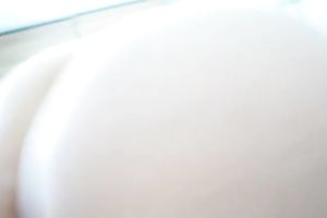 Hot black cock slut with charming constricted wet crack was stroking my own beefy dick