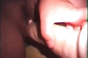 Only that 6 inch wide monster sex-toy can satisfy my wife's large hirsute cunt