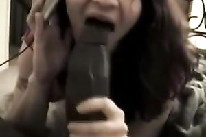 My giant dark shaft for miniature and horny dark brown legal age teenager playgirl