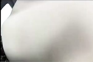 Chunky non-professional black skinned Desi nympho teases her own beefy cookie