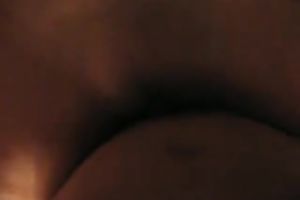 I group sex her bald coochie in missionary position in daybed