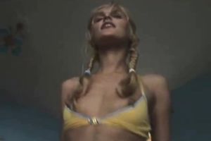 Cute and nasty slender blodne legal age teenager rides on a jock like no other