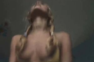 Cute and nasty slender blodne legal age teenager rides on a jock like no other