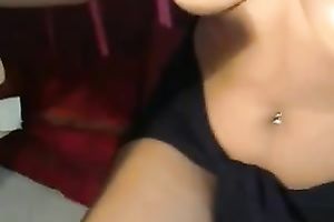 Gorgeous Desi brunette hair in dark hijab flashes her valuable boobies