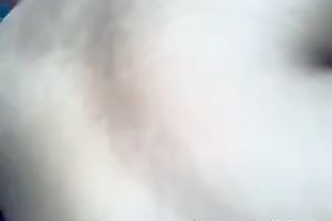 Busty non-professional Arab MILFie fatso gives BJ and rides sloppy pecker on top