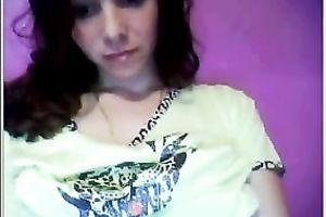 Captivating nineteen YO mistresse masturbates with great excitement