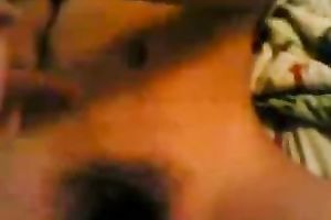 Fingering super sexy exotic looking black cock sluts in her curly fur pie