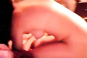 Awesome brunette hair wife gave head and got rug munch in return from her BF