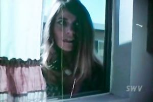 Curious slutwife see for a sexy sex throughout the window