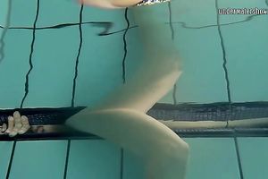 Long legged white black cock sluts in evening suit dips in the water