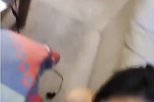 Kinky bitch engulfing my giant big schlong and swallows large load then
