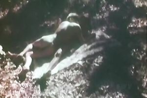 Dude eats and copulates slim tiny dark brown outdoors