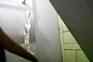 Busty perverted dilettante gorgeous Indian brunette hair undresses and flashes her cunt