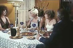 Two salacious scarlet sluts push with one perverted dawg