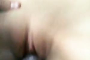 Lustful woman nailed unfathomable in her cum-hole in a missionary position