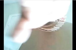 Red haired livecam black babe played with toy and undressed her large rack