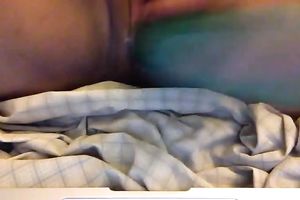 My hot girl pushing juicy snatch with large sex toy in non-professional episode