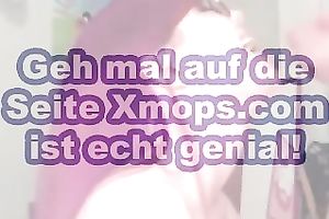 Amateur purple haired girlie in glasses gives deepthroat BJ on livecam