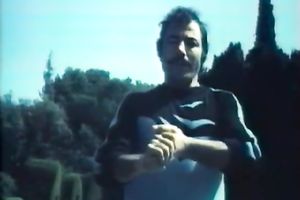 Filthy vintage white milf having indecent three-some in the kitchen