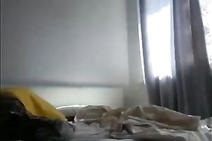 My alluring gal is playing with her delightsome soaked and hairless slit