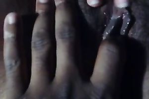 Amateur milf girlfriend is getting moist when this babe rubs herself