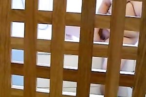 I am just spying on my lewd aged hotwife with cam