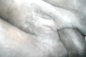 Thrusting my large dark cock in soaking wet wet crack gap