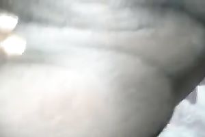 Thrusting my large dark cock in soaking wet wet crack gap