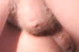 Large and obese weenie reamed that all soaked fur pie of excited hottie