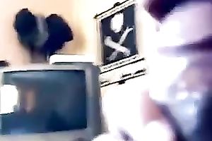 Horny doxy engulfing my rod deepthroat in front of camera