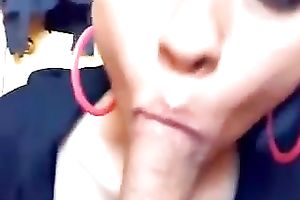 Horny doxy engulfing my rod deepthroat in front of camera