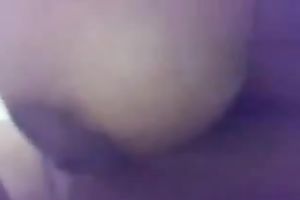 Brunette Indian slutty wife with large boobies was engulfing her man's dick