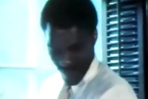 Black guy seduces white golden-haired playgirl for impure sex