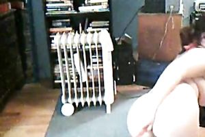 Dark haired also pale and large bottomed mother I'd like to fuck played with snatch and love bubbles