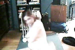 Dark haired also pale and large bottomed mother I'd like to fuck played with snatch and love bubbles