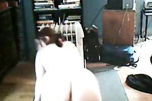 Dark haired also pale and large bottomed mother I'd like to fuck played with snatch and love bubbles